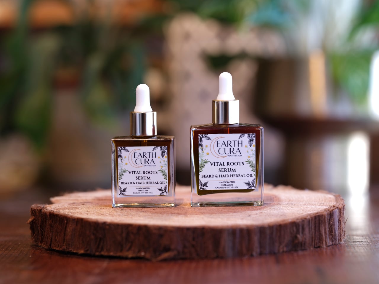 HAIR & BEARD SERUM - VITAL ROOTS - Botanical Oils - Scalp Serum -Hair conditioner, growth and dandruff treatment oil