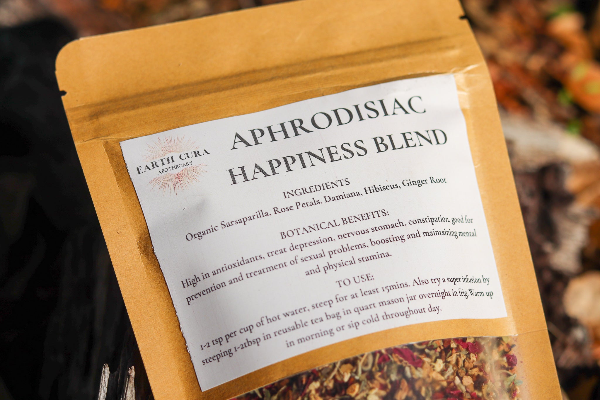 AMOR AMBROSIA APHRODISIAC Happiness Tisane Earth Cura Apothecary